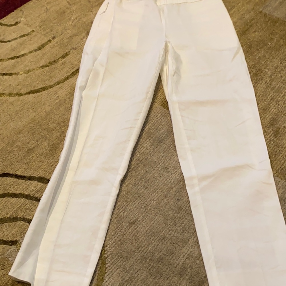 ~Theory~ White Linen Pants (RN# 98406)